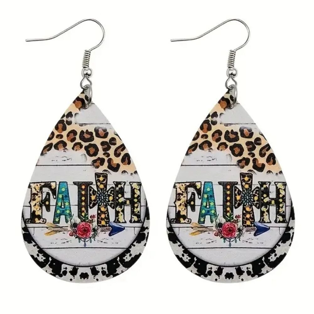 👋 Faith Graphic Earrings | Mix And Match 3/$20